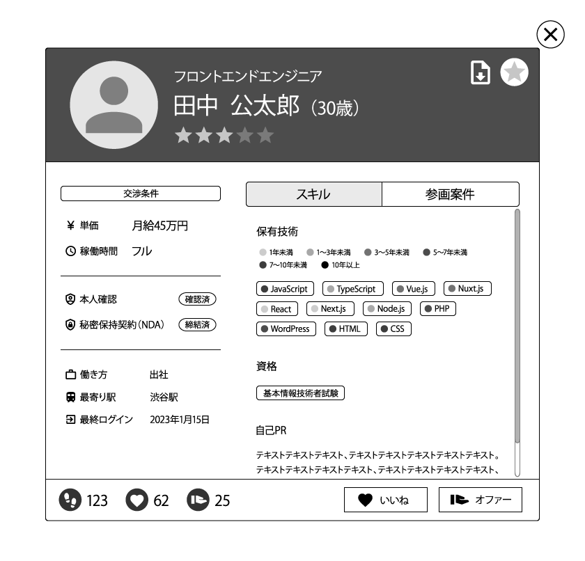 バックログ+求人_メンバーモーダルの修正後